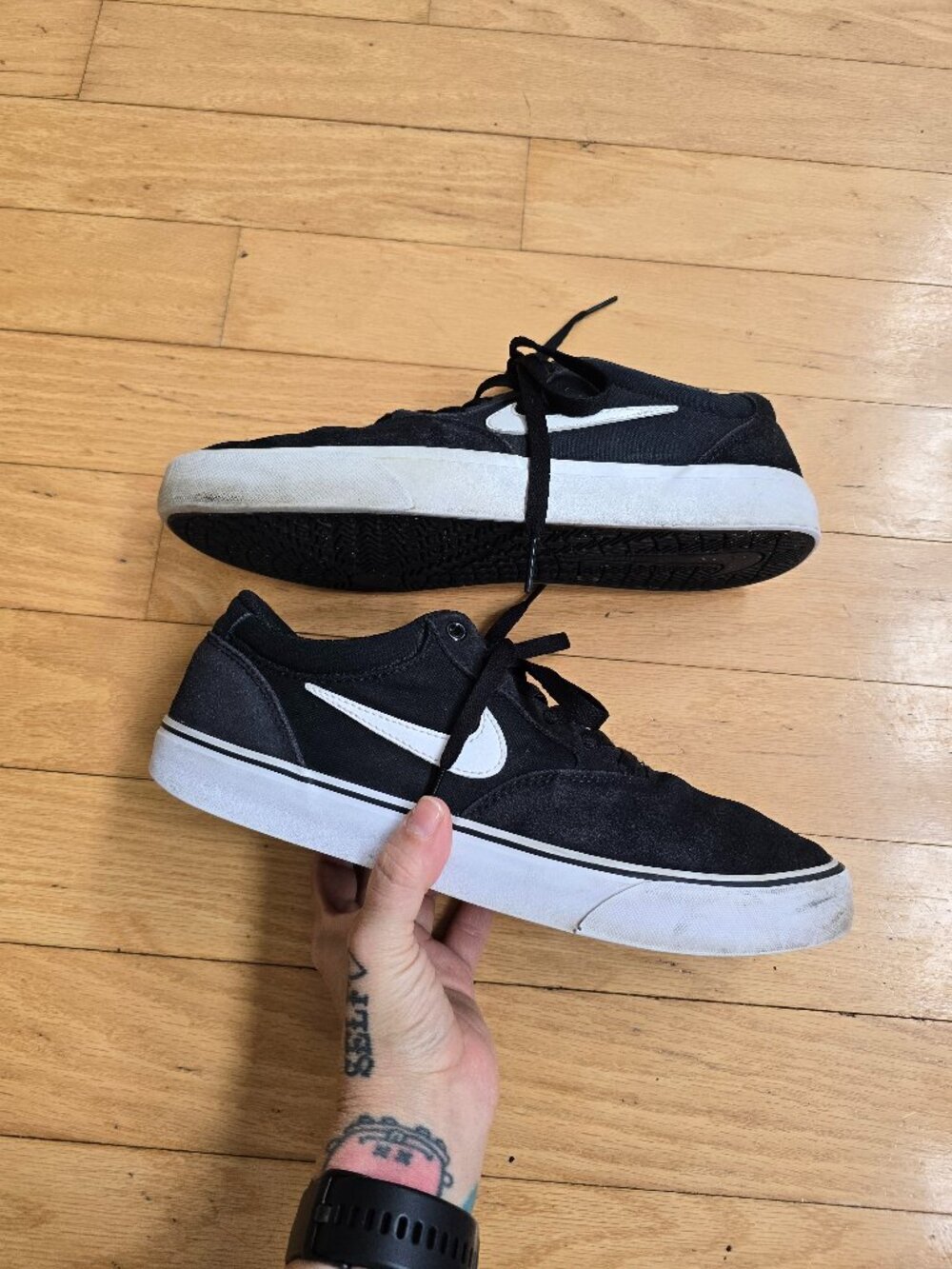 Nike | SB Chron 2 black canvas skater sneakers | MENS 9.5